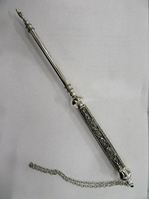 Yad Sterling Silver Filigree Stars Torah Pointer 10.75" - Yad Brand