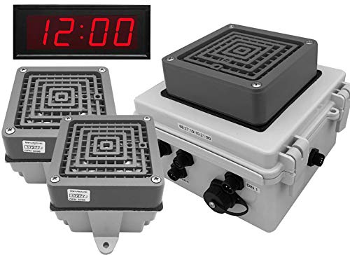 Netbell TCP/IP Network All-in-One Extra Loud Break Time Alarm Buzzer System with Digital Clock