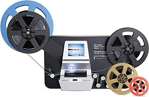 USHNIH Film to Digital Converter with 2.4" Screen, Convert 8mm & Super 8 Film into 1080P MP4 Files