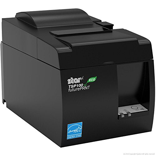 Star Micronics TSP143III USB Receipt Printer and Epsilont 16" by 16" Cash Drawer 5 Bill 8 Coin Compatible with Square