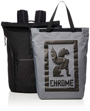 Chrome Industries Yalta 3.0 15 Inch Laptop Backpack - Daypack Bag, Black Chrome/Stone Grey, 26 Liter
