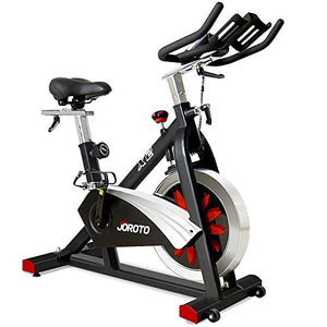 JOROTO X2 Exercise Bike with SPD Pedals Indoor Cycling Bike with Magnetic Resistance ( 300 Lbs Weight Capacity )