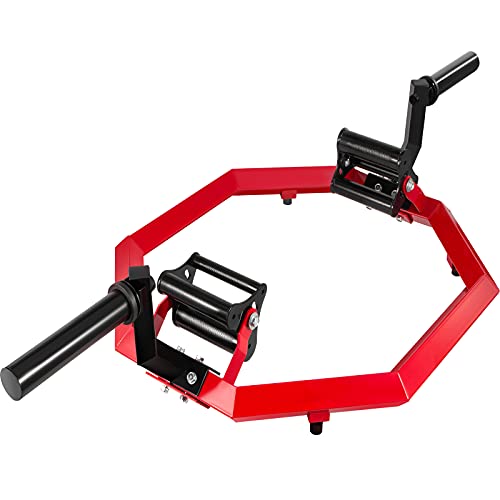 VEVOR Barbell Olympic Super Trap Bar, Hex Bar, Shrug Bar, Deadlift Bar,Red