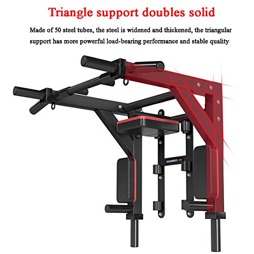 ZGYQGOO Multi Wall Mount Pull Up Bar, Height Adjustable Pull-Up Bar Multi Grip Strength Training Equipment for Home Gym 880 LB Weight Capacity