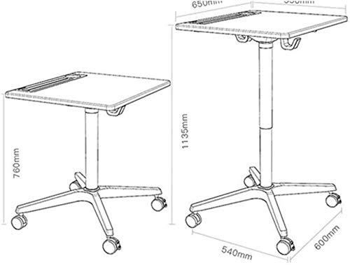 CAMBOS Lectern Podium Stand - Mobile Training Standing Desk