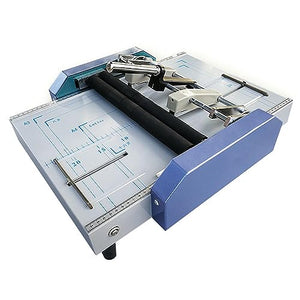 SonGxu Paper Folding Staple Binding Machine, Automatic Book Folding Machine, 5 Nail Positions, 317mm Paper Format, 24/6 Type Staples - Ideal for Invitations & Documents