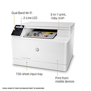 HP Color Laserjet Pro M180nw All in One Wireless Color Laser Printer with Mobile Printing & Built-in Ethernet (T6B74A)