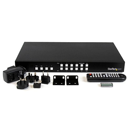 StarTech.com 4x4 HDMI Matrix Switch with Picture-and-Picture Multiviewer or Video Wall - 4x4 Matrix Switch with Video Combining (VS424HDPIP)