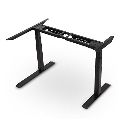 FlexiSpot 48'' E3LB-L Corner Standing Desk Frame L-Shaped Desk - Electric Adjustable Height Sit Stand Desk / 2 Motors and 3 Tiers（Frame ONLY）