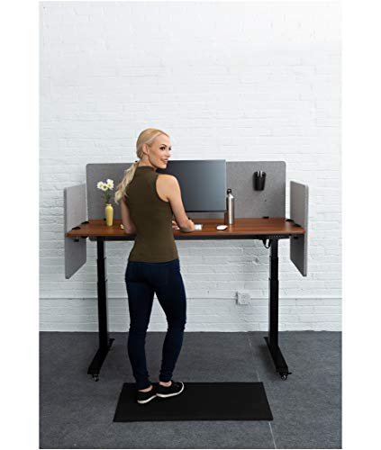 S Stand Up Desk Store Clamp-on Acoustic Desk Divider Privacy Panel (Cool Gray, 47.25" x 23.6")