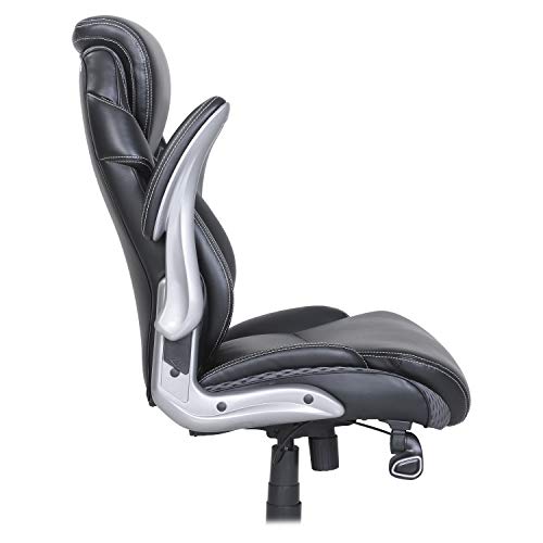 Lorell 47921 Wellness by Design Chair, 46.8" x 30" x 27.8", Black