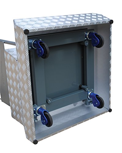 Vestil CUP-3131 Container Step Platform, 485 lb. Capacity, 31" x 31", Silver