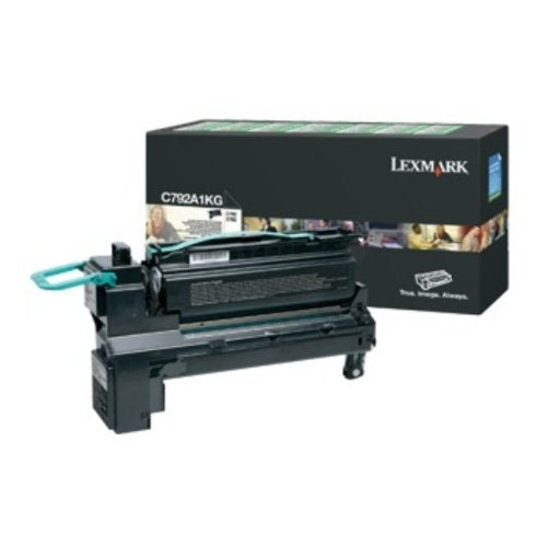 Lexmark C792A1KG Toner Cartridge, Black-in Retail Packaging