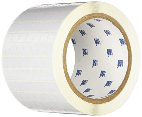 Brady THT-38-717-10 B-717 High-Temperature ESD Industrial Polyimide Barcode Label, Gloss, 0.375" H x 0.375" W, White, 10000/Roll (Pack of 10000)
