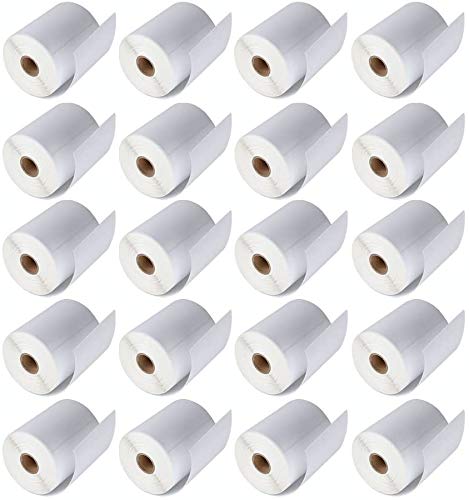 MFLABEL 100 Rolls of 250 4x6 Direct Thermal Mailing Shipping Postage Labels for Zebra 2844 Zp-450 Zp-500 Zp-505