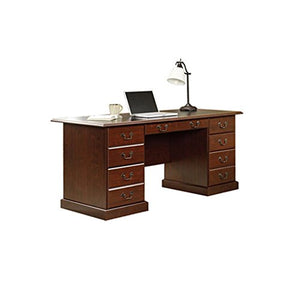 Sauder 402159 Heritage Hill Executive Desk, L: 64.96" x W: 30.00" x H: 30.24", Classic Cherry finish