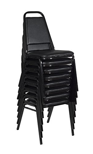 Regency 8029BK8PK Restaurant Stack Chairs (Set of 8), Black
