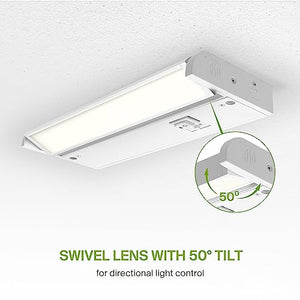 ASD Swivel LED Under Cabinet Lighting, 9 Inch 3W, Dimmable Linkable, 20 Pack