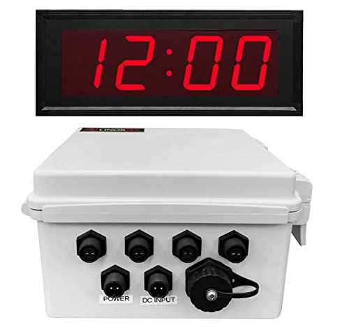 Netbell Linortek Netbell-4K-C TCP/IP Network 4 Zone Break Bell Timer Controller with Digital Clock