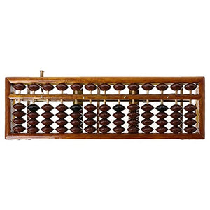 BFTGS Portable Chinese 13 Digits Column Abacus Arithmetic Calculating Counting Math Learning Tool School Office Use