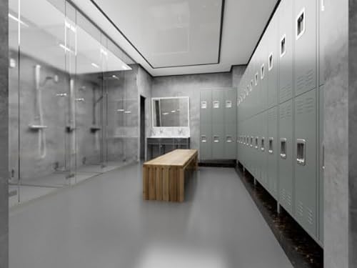 JAORD 6 Doors Metal Storage Locker Combination, 72" Steel Lockers for Employees - Gray