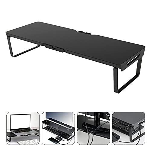 YFSDX Computer Stand Hoist Aluminum Alloy Wood Computer Laptop Lifting Board Display Stand