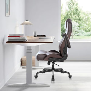 Flysky Executive Ergonomic Office Chair - Big and Tall PU Leather Computer Desk Chair