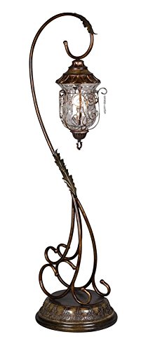 Windsor Accents Michelle Bel Air Floor Lamp, 21" Lx21 Wx66 H, Hand Finished in Bronze/Gold Highlights