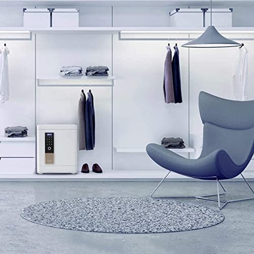 Jiaong Smart Alarm Safe,Digital Fingerprint Password Anti-Theft Safes Deposit Box,Bedside Cabinet Safes,Automatic Door Opening,Perfect for Home Office Hotel Business Jewelry Cash Use Storage