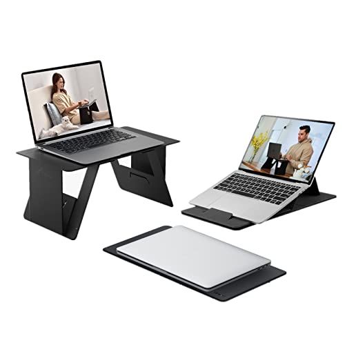 iSwift Pi Lap Desk, Sit-Stand Desk, Adjustable Laptop Stand, [2022 Best Solution for Work from Home], Invisible Bed Table, Must-Have Laptop Accessory for Bed&Office&Travel, Stable & Durable