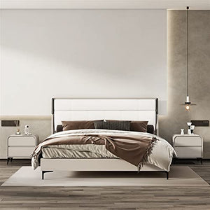 BinOxy Night Stand Bedside Tables - Bedroom Cabinets, Nightstands (N, 40x40x48cm)