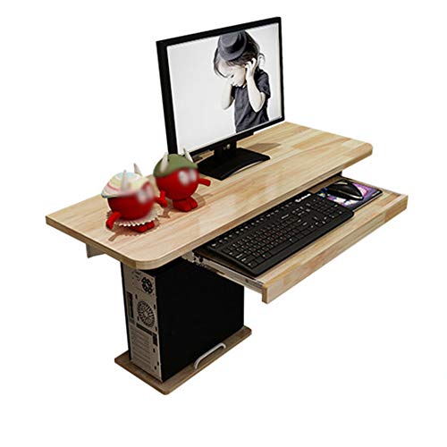 Feifei Wall-Mounted Drop-Leaf Table, Corner Table, Wall-Mounted Computer Desk, Home Office Desk Workstation, Children's Desk (Color : Wood Color, Size : 8040CM)