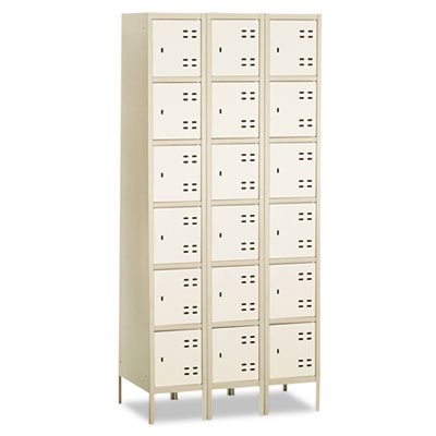 Safco Box Locker 3 Column in Tan