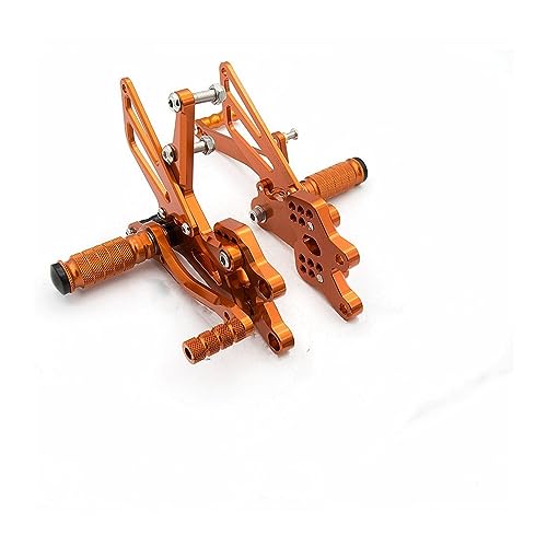 SCMYK Rearset Footrests For Kawasaki ZX10R 2004-2005 - Orange