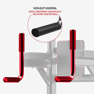 YYMN Power Tower Dip Station Pull Up Bar Strength Training with Dumbbell Bench,Home Gym Height Adjustable Exercise Tower Dip Stand, Strength Training Multi-Function Fitness Equipment