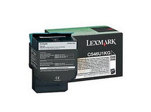 Lexmark C546U1KG Toner Cartridge Extra High Yield Return Program, fo C546 Series, Black