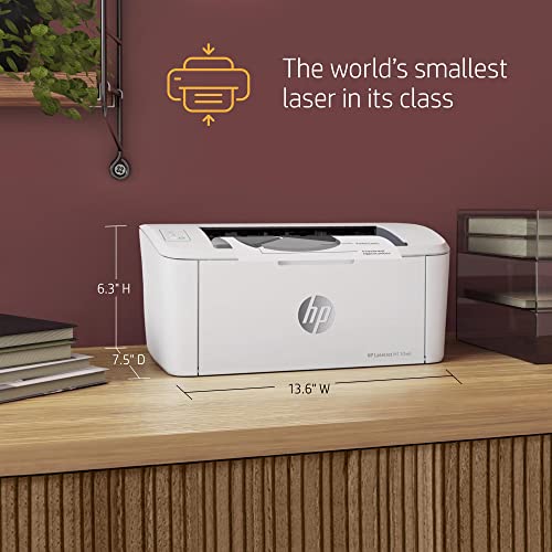 HP Laserjet M110 we Wireless Black & White Monochrome Laser Printer with HP+ and Bonus 6 Free Months of Instant Ink, White - Print only - 21 ppm, 600 x 600 dpi, 8.5 x 14