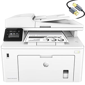 HP Laserjet Pro MFP M227fdwB All-in-One Wireless NFC Monochrome Laser Printer - Print Scan Copy Fax- 30 ppm, 1200x1200 dpi, 8.5x14, Auto Duplex Printing, 35-Sheet ADF, Ethernet