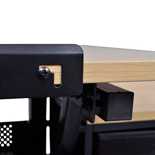 H.BETTER 3 Drawers Tiltable Tabletop Drawing Table with Stool 80 Degrees Drafting Table 47" x 23.6" x 30.5"