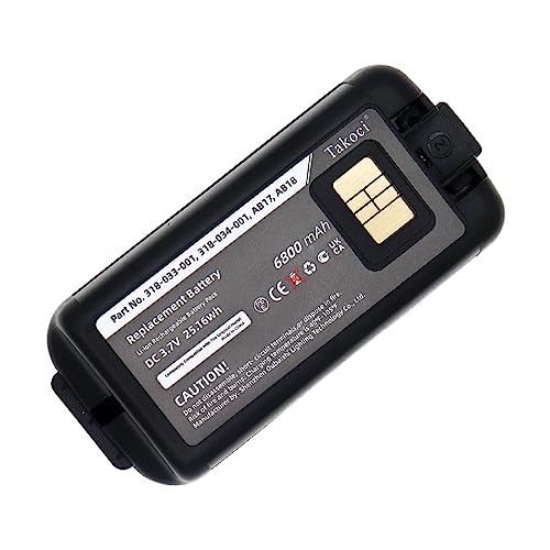 Yoejoeq Replacement Battery (10pcs) for Honeywell CK75 CK71 CK70 CK3B CK3 CK3X CK3XR CK65 EDK60K EDK61K 318-034-013, 318-034-023 CK65-BTSC BarcodeScanner 6800mAh