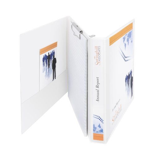 Avery Portfolio Binder with Clipboard, 1 Inch EZ-Turn Ring, White (63000)