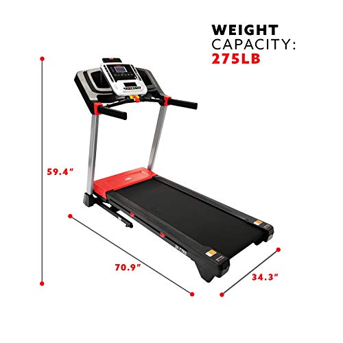 Sunny Health & Fitness Evo-Fit Incline Treadmill with Bluetooth and Dual Device Tablet Holders - SF-T7955