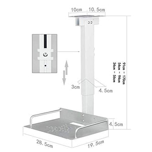 None Universal Projector Mounting Bracket Kit, Ceiling/Wall Mount for Projectors/CCTV/DVR Cameras (Silver, Size: 45-56cm)