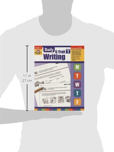 Evan-Moor Daily Math Practice, Grade 4 - Teacher's Edition, 36 Weeks of Math Activities for Fourth Graders (Daily 6 Trait Writing)