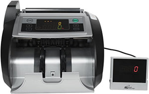Royal Sovereign Rear Loading High Speed Bill Counter with UV, MG, IR Counterfeit Detector & External Display (RBC-2100),Grey