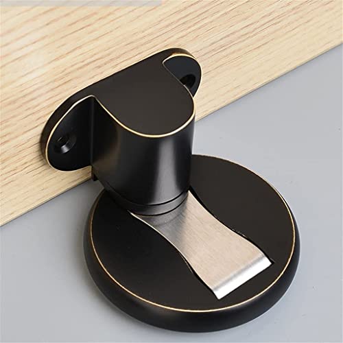 Strong Magnetic Copper Door Stopper - Adjustable Invisible Door Hardware (Color: B/A/D)