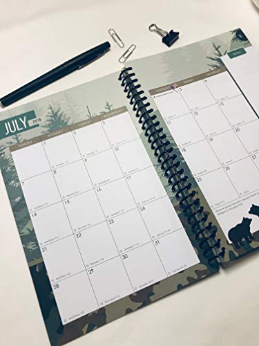 Well Planned Day, Student Planner Camping Camo, July 2019 - June 2020