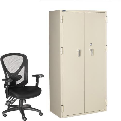 PHOENIX SAFE INTERNATIONAL LLC Fireproof Storage Cabinet 72" Water Seal Key Lock 17.23 cu ft, FRSC72