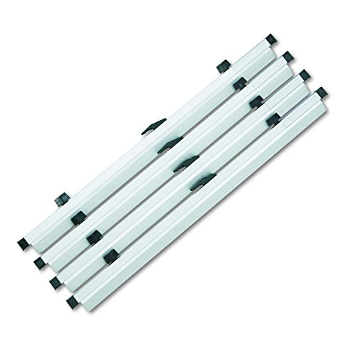 Safco Products 50026 24" Hanging Clamps for 24" x 36" Sheets, Gray, Set of 6