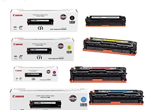 CANON Toner 131 SET ORIGINAL,IC MF8280/C/W , Yellow 6269B001AA ,Magenta 270B001AA ,Cyan 6271B001AA,Black 6272B001AA